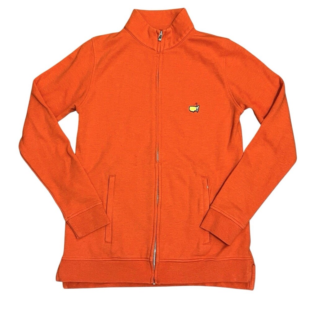 PETER MILLAR Orange Masters Jacket Full Zip Pockets Golf Augusta Women's Size XS - Picture 2 of 11